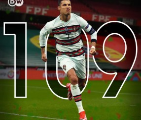  葡萄牙老将C罗梅开二度助球队登顶欧国联积分榜